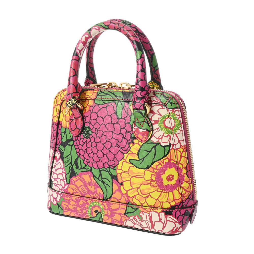 Gucci Scott Horsebit Handle Ken Handbag Leather Multicolor Top Black